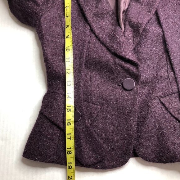 MICHAA By Glam Single Button Blazer Jacket Coat CU - Picture 5 of 6